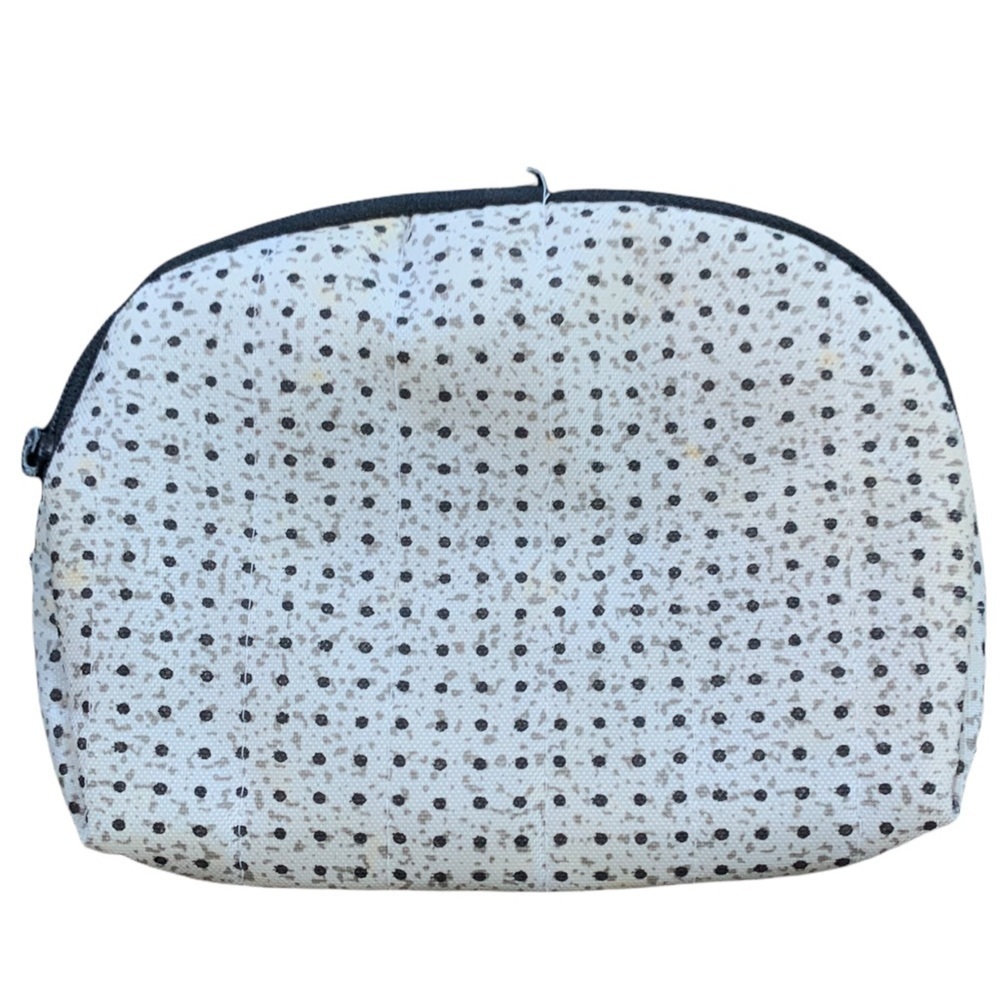 Vintage black and white polka dot patterned wallet or pouch